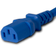 14K13-F-108-BLU - 9FT Blue Secure-Lock/P-Lock IEC320 C14 Locking to IEC320 C13 10A 250V | American Cable Assemblies