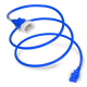 14K13-F-084-BLU - 7FT Blue Secure-Lock/P-Lock IEC320 C14 Locking to IEC320 C13 10A 250V | American Cable Assemblies