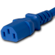 14K13-F-096-BLU - 8FT Blue Secure-Lock/P-Lock IEC320 C14 Locking to IEC320 C13 10A 250V | American Cable Assemblies