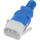 14K13-F-096-BLU - 8FT Blue Secure-Lock/P-Lock IEC320 C14 Locking to IEC320 C13 10A 250V | American Cable Assemblies