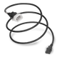 14K13-F-144 - 12FT Black Secure-Lock/P-Lock IEC320 C14 Locking to IEC320 C13 10A 250V | American Cable Assemblies
