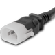 14K13-F-120 - 10FT Black Secure-Lock/P-Lock IEC320 C14 Locking to IEC320 C13 10A 250V | American Cable Assemblies