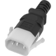 14K13-F-096 - 8FT Black Secure-Lock/P-Lock IEC320 C14 Locking to IEC320 C13 10A 250V | American Cable Assemblies