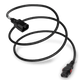 1413K-F-048 - 4FT Black A-Lock IEC320 C14 to IEC320 C13 Universal Locking 10A 250V | American Cable Assemblies