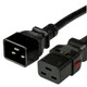 2019K-H-072 - 6FT Black A-Lock IEC320 C20 to IEC320 C19 Universal Locking 15A 250V | American Cable Assemblies