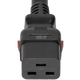 2019K-H-036 - 3FT Black A-Lock IEC320 C20 to IEC320 C19 Universal Locking 15A 250V | American Cable Assemblies