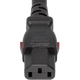 2013K-H-072 - 6FT Black A-Lock IEC320 C20 to IEC320 C13 Universal Locking 15A 250V | American Cable Assemblies