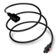 1415K-H-036 - 3FT Black A-Lock IEC320 C14  to IEC320 C15 Universal Locking 15A 250V | American Cable Assemblies