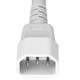 1419K-H-144-WHT - 12FT White A-Lock IEC320 C14 to IEC320 C19 Universal Locking 15A 250V | American Cable Assemblies