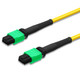 2 MTP female connectors, green