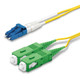 LC, SC Duplex connectors, blue, green