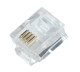 6C6P PLUG FOR ROUND, SOLID CONDUCTOR CABLE, BAG OF 100 PCS
