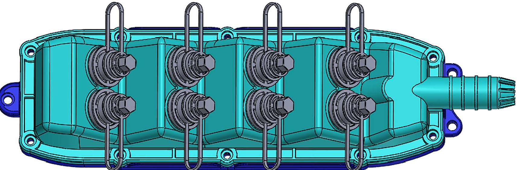 MST terminal 8-port drawing