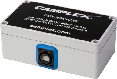 Camplex CMX-NEMA7X Single Mode opticalCON QUAD NO4FDW-A to (2) NO2-4FDW ...