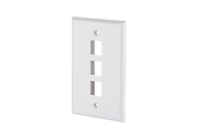 Metz Connect 1309162402KE. Keystone wall outlet US-style 3 port ...