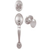 Designers Impressions Frankfort Satin Nickel Traditional Handleset with Somerset Interior: 22-2644-F