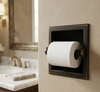 Designers Impressions Oil Rubbed Bronze Recessed Toilet / Tissue Paper Holder Mounting Bracket Included: 49687
