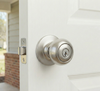 Designers Impressions Bedford Design Satin Nickel Entry Door Knob: 22-1600