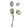 Designers Impressions Frankfort Satin Nickel Traditional Handleset with Salem Interior: 22-8000/2444