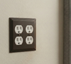Cosmas 25012-ORB Oil Rubbed Bronze Double Duplex Outlet Wall Plate
