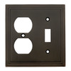 Cosmas 25068-ORB Oil Rubbed Bronze Single Toggle / Duplex Combo
