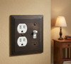 Cosmas 25068-ORB Oil Rubbed Bronze Single Toggle / Duplex Combo
