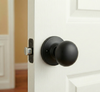 Designers Impressions Bedford Design Black Passage Door Knob: 55-1677