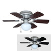 Matte Black 30" Hugger Ceiling Fan w/ Light Kit : 4725