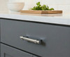 Cosmas 161-3.5CH Polished Chrome Cabinet Hardware Euro Style Bar Pull