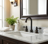 Designers Impressions 659611 Oil Rubbed Bronze Two Handle Widespread Lavatory Vanity Faucet