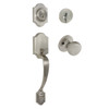 Designers Impressions Valhala Satin Nickel Traditional Handleset with Bedford Interior: 22-9000/1644