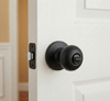 Designers Impressions Bedford Design Black Privacy Door Knob: 55-1666