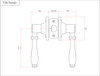 Designers Impressions Villa Design Black Passage Door Lever: 55-5977