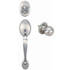 Designers Impressions Frankfort Satin Nickel Traditional Handleset with Ashland Interior: 22-8000/2144