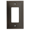 Cosmas 25000-ORB Oil Rubbed Bronze Single GFCI / Decora Wall Plate
