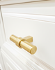 Cosmas 181BB Brushed Brass Euro Style T Bar Knob