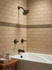 Designers Impressions 651693 Oil Rubbed Bronze Tub / Shower Combo Faucet with Multi-Setting Shower Head