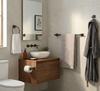 Designers Impressions Eclipse Series 4 Piece Black Bathroom Hardware Set: MBA2200-4