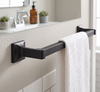 Designers Impressions Eclipse Series Black 24" Towel Bar: MBA2221
