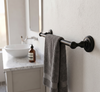 Designers Impressions Royal Series Black 24" Towel Bar: MBA5521