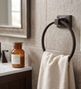 Designers Impressions Eclipse Series Oil Rubbed Bronze Towel Ring: MBA8224