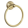 Designers Impressions Royal Series Brushed Brass Towel Ring: MBA7724