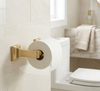 Designers Impressions Eclipse Series Brushed Brass Toilet / Tissue Paper Holder: MBA5226