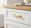 Cosmas 755-3BB Brushed Brass Cabinet Pull