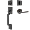 Designers Impressions Keeneland Design Oil Rubbed Bronze Contemporary Handleset with Kain Interior