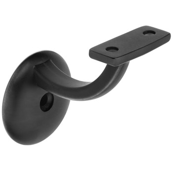 Designers Impressions Flat Black Heavy Duty Handrail Bracket: 58634