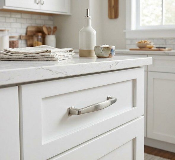 Cosmas 4390SN Satin Nickel Cabinet Pull