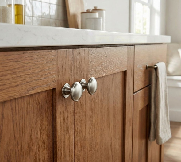 Cosmas 4702SN Satin Nickel Cabinet Knob