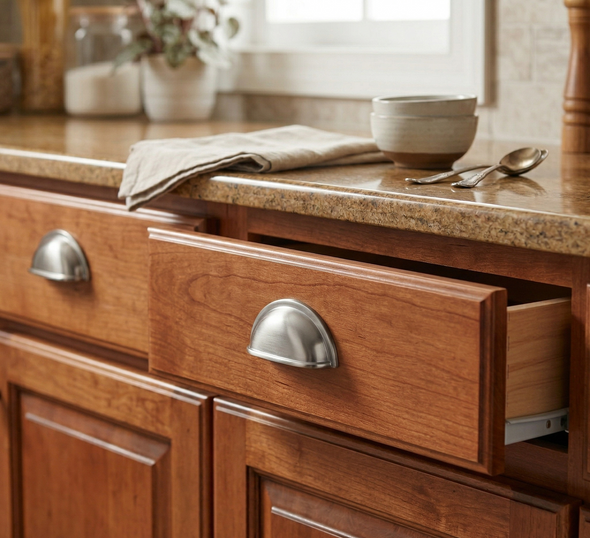 Cosmas 4310SN Satin Nickel Cabinet Cup Pull