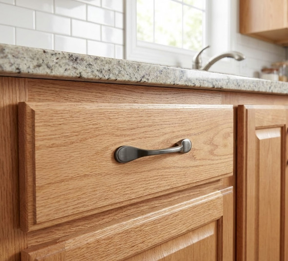 Cosmas 9533AS Antique Silver Cabinet Pull